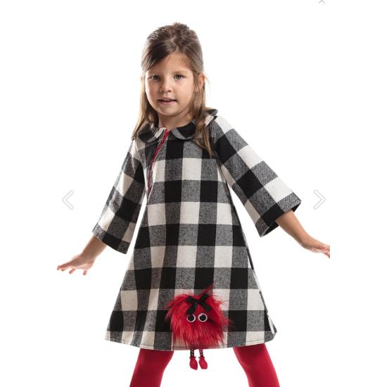 Ponpon Kız Çocuk Bebe Yaka Oyuncaklı Ekose Elbise Bebek Elbise 2-3 age 
Ponpon Kız Çocuk Bebe Yaka Oyuncaklı Ekose Elbise Bebek Elbise 2-3 age