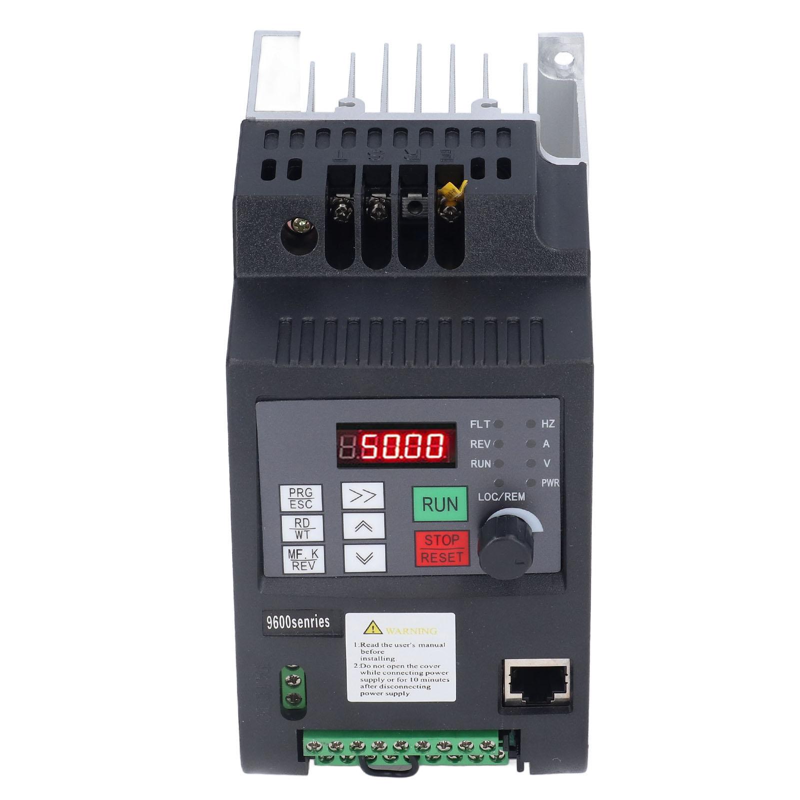 Інвертор з регульованою частотою NFLIXIN VFD Сонячний перетворювач 0.75 кВт 220 В 9600D1Т00075D
Інвертор з регульованою частотою NFLIXIN VFD Сонячний перетворювач 0.75 кВт 220 В 9600D1Т00075D