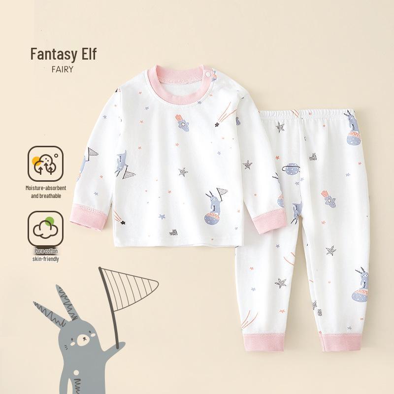 Autumn Baby Clothes Set: Pure Cotton Warm Underwear & Homewear Pajamas 110 cm
Autumn Baby Clothes Set: Pure Cotton Warm Underwear & Homewear Pajamas 110 cm