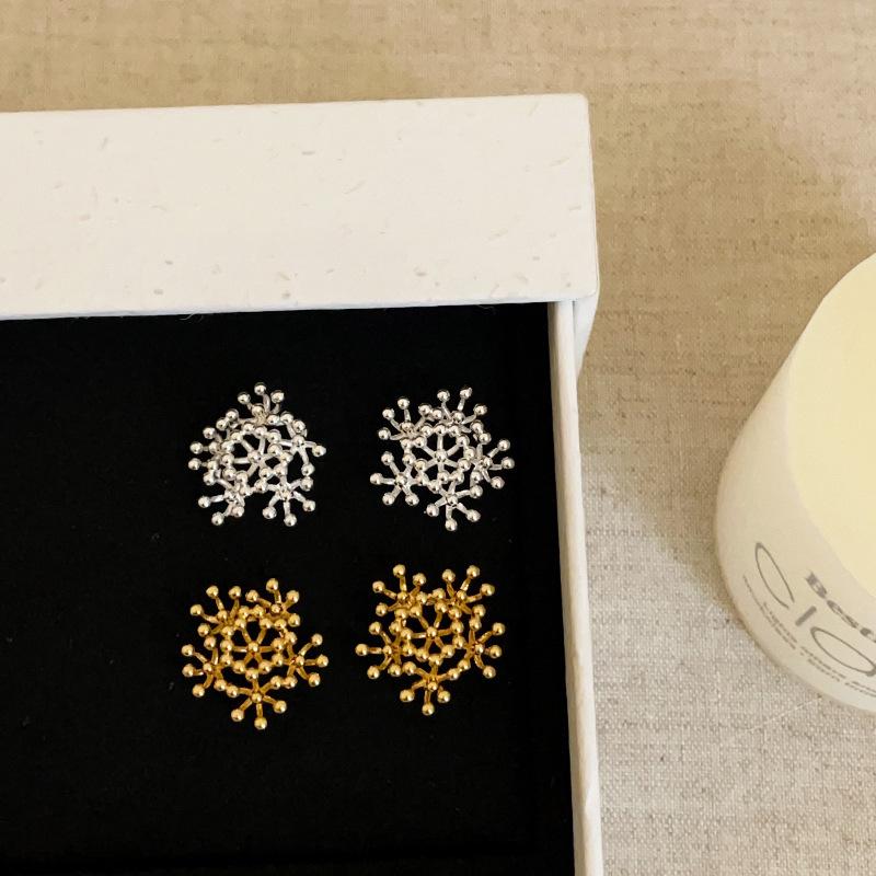 Silver needle round ball fireworks earrings temperament cold wind stud earrings niche fashion personality versatile earrings women
Silver needle round ball fireworks earrings temperament cold wind stud earrings niche fashion personality versatile earrings women