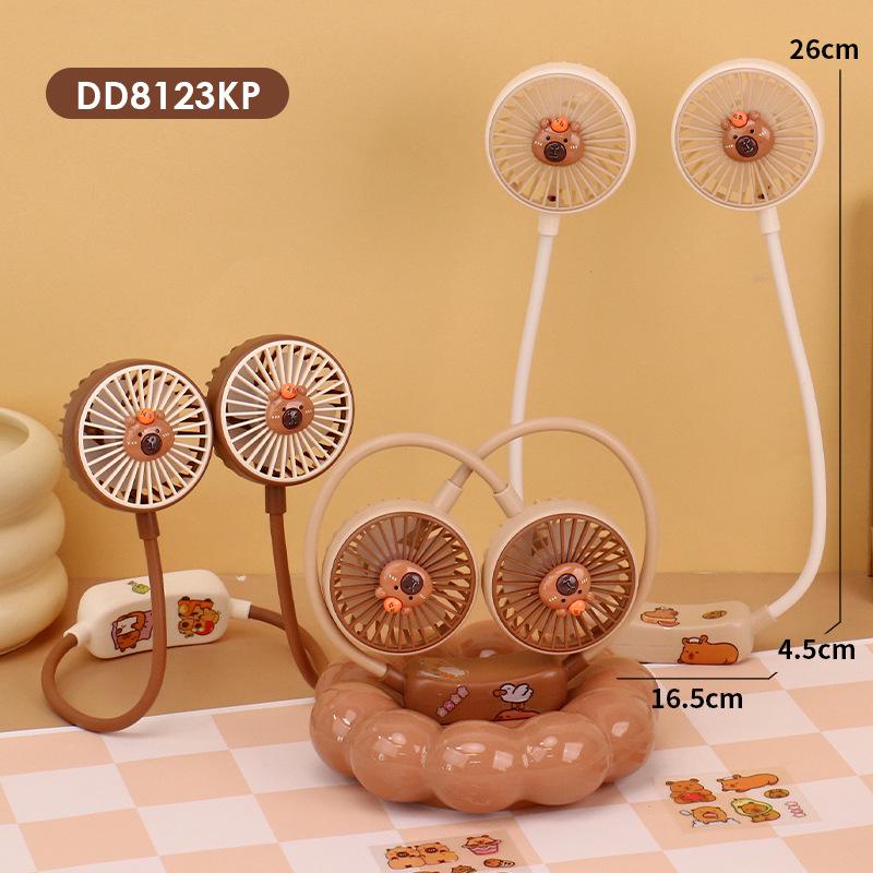 Capybara Cartoon Neck Fan: Portable Cooling for Kids & Adults, Indoor/Outdoor Rechargeable Color Note
Capybara Cartoon Neck Fan: Portable Cooling for Kids & Adults, Indoor/Outdoor Rechargeable Color Note