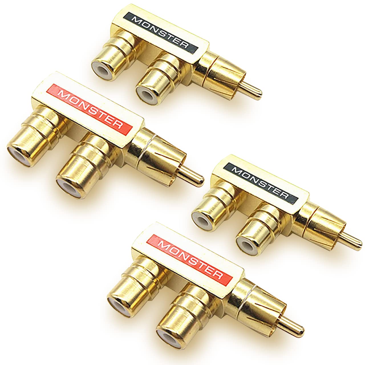 RERACO RCA Splitter Male to Female Audio Conversion Output Pair Set of Splitter, 2-Way Adapter, Gold-Plated Cables, Plugs, Terminals, (F-Type, 4)
RERACO RCA Splitter Male to Female Audio Conversion Output Pair Set of Splitter, 2-Way Adapter, Gold-Plated Cables, Plugs, Terminals, (F-Type, 4)