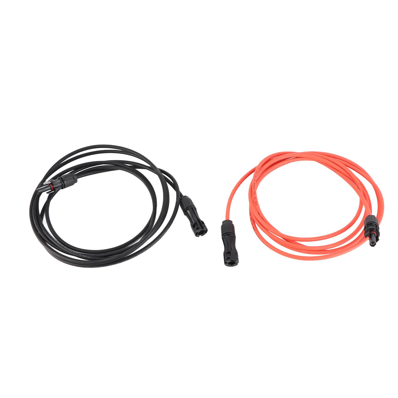 Solar Panel PV Cable Black Red Solar Panel Extension Cable with Male and Female Connectors 3m
Solar Panel PV Cable Black Red Solar Panel Extension Cable with Male and Female Connectors 3m