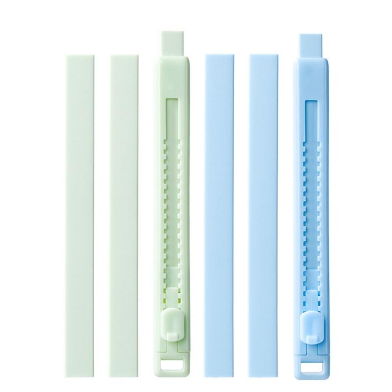 2Pcs Slide Rubber Eraser with 4 Eraser Refills Refillable Push Pull Erasers Sliding Retractable Pencil Erasers for Kid 1
2Pcs Slide Rubber Eraser with 4 Eraser Refills Refillable Push Pull Erasers Sliding Retractable Pencil Erasers for Kid 1