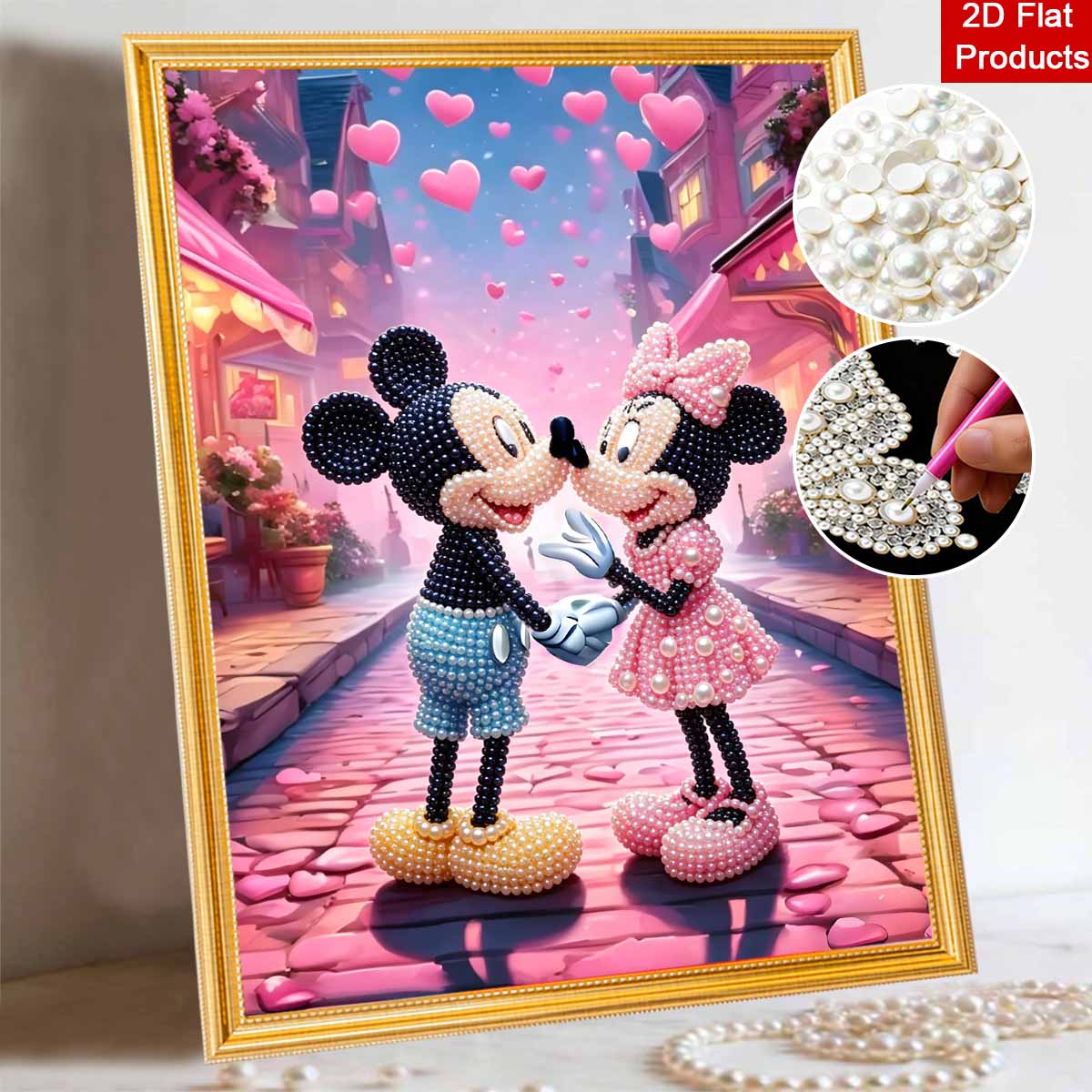 Disney Pearl Art Painting Mickey Minnie Love Home Wall Decor Art Crafts Handmade DIY Adult/Beginner Gift Creative Home Decor Frameless Romantic Set 30x40
Disney Pearl Art Painting Mickey Minnie Love Home Wall Decor Art Crafts Handmade DIY Adult/Beginner Gift Creative Home Decor Frameless Romantic Set 30x40