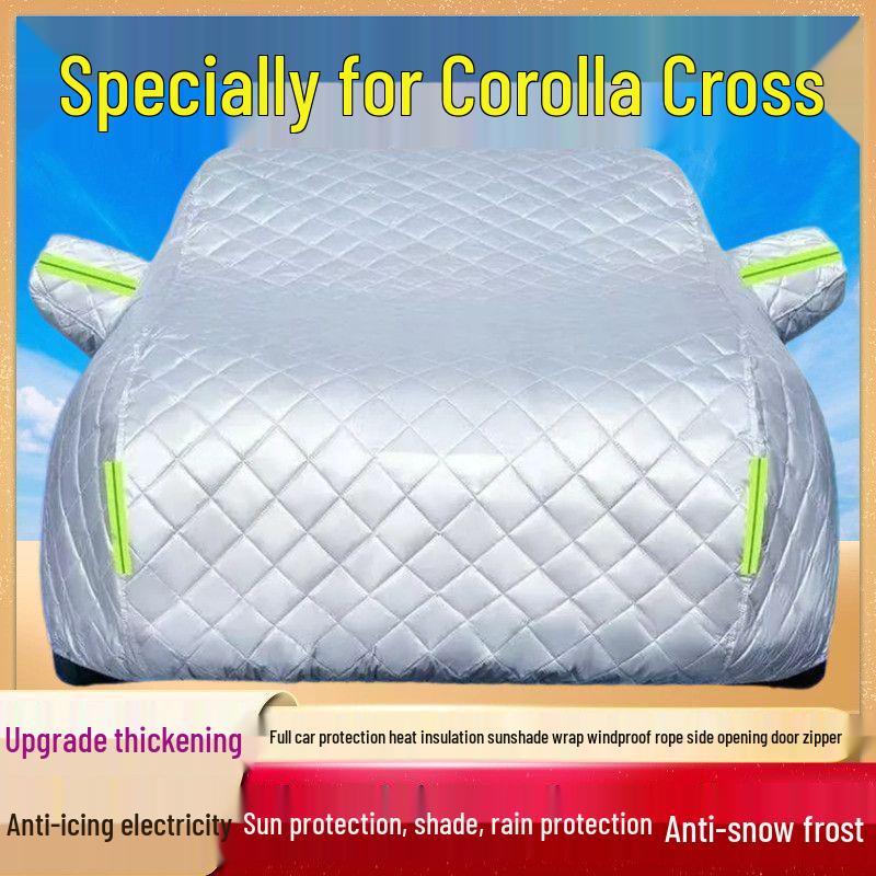 Toyota Corolla Cross Car Cover: Sun, Rain, Heat, Frost & Snow Protection. Thickened Cotton Hail-Resistant All-Season
Toyota Corolla Cross Car Cover: Sun, Rain, Heat, Frost & Snow Protection. Thickened Cotton Hail-Resistant All-Season
