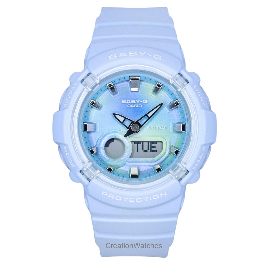 Casio Baby-G Аналоговые цифровые часы с ремешком из смолы и синим циферблатом, кварцевые, BGA-280TD-2A 100M, женские часы синий
Casio Baby-G Аналоговые цифровые часы с ремешком из смолы и синим циферблатом, кварцевые, BGA-280TD-2A 100M, женские часы синий