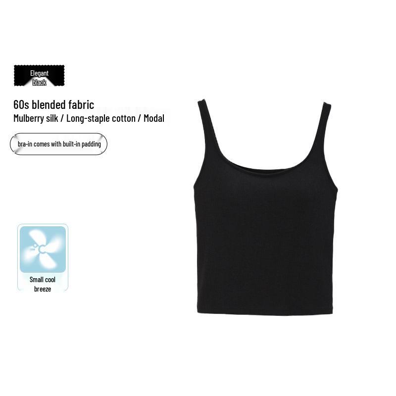 Silk U-neck Women s Tank Top with Padded Cups, No Bra Needed, Spaghetti Straps. L (suitable for 110-130 lbs)
Silk U-neck Women s Tank Top with Padded Cups, No Bra Needed, Spaghetti Straps. L (suitable for 110-130 lbs)