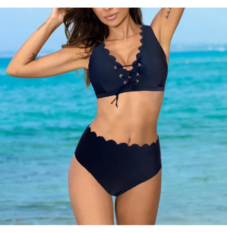 Женский ретро купальник с высокой талией: Бикини однотонного цвета с контролем живота Medium чёрный
Женский ретро купальник с высокой талией: Бикини однотонного цвета с контролем живота Medium чёрный