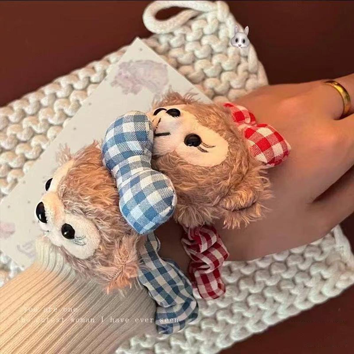 1pc girl sweet cute duffy bear shelly rose hair tie red check bow cartoon animal tie hair tie for daily use
1pc girl sweet cute duffy bear shelly rose hair tie red check bow cartoon animal tie hair tie for daily use