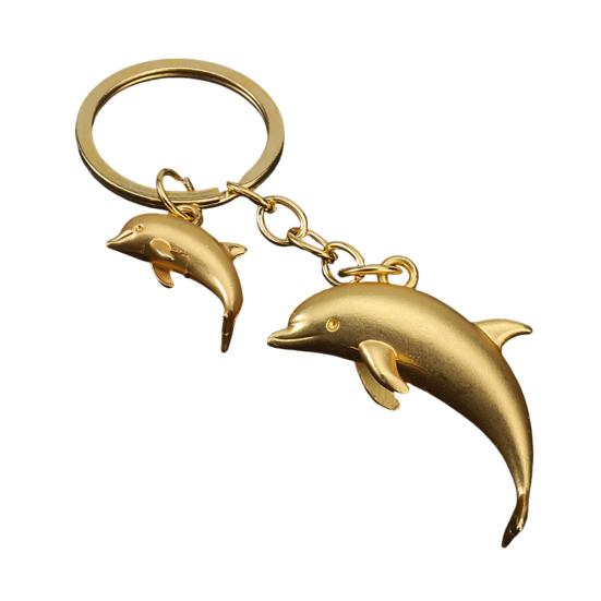 Keychain Pendant Zinc Alloy Dolphin Design Key Chain Easy to Hang Electroplated Metal Key Ring Backpack Car Accessory
Keychain Pendant Zinc Alloy Dolphin Design Key Chain Easy to Hang Electroplated Metal Key Ring Backpack Car Accessory
