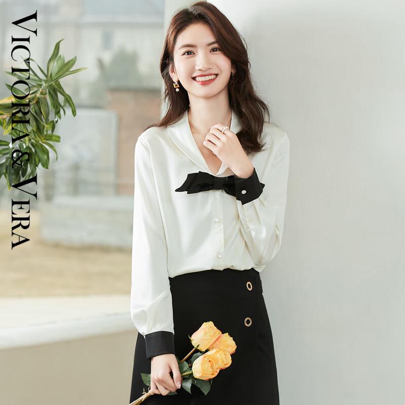 VICTORIA&VERA Women s Elegant V-Neck Bow Blouse L
VICTORIA&VERA Women s Elegant V-Neck Bow Blouse L