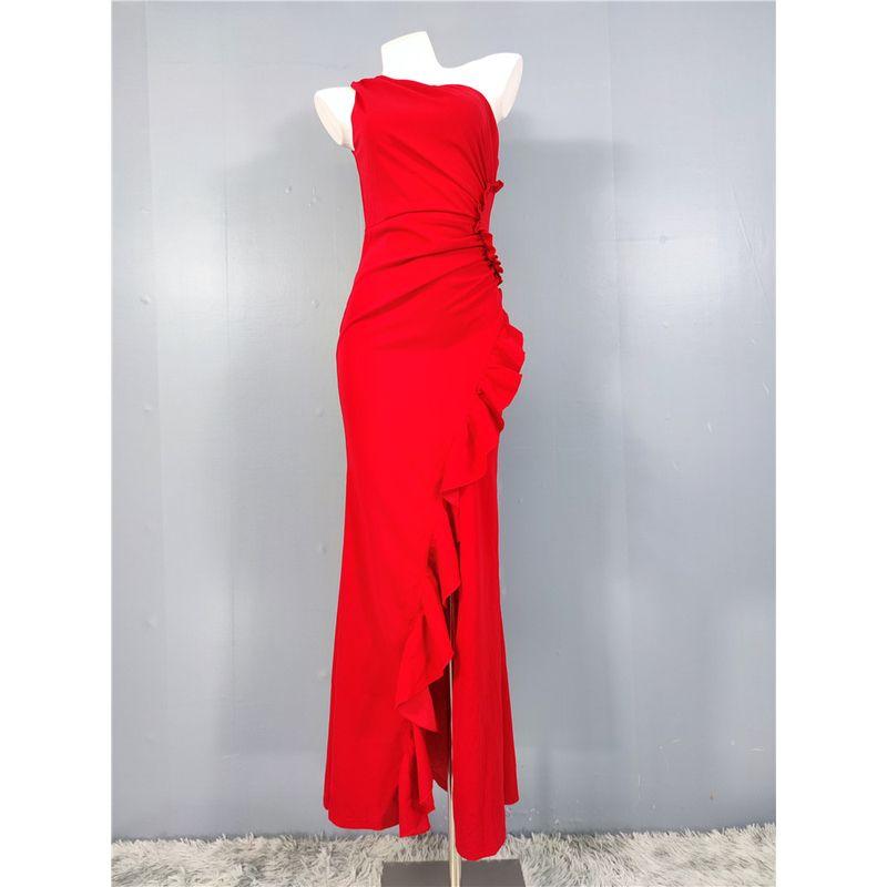 Special-Interest One Shoulder Diagonal Collar Silm Slim Looking Elegant and Personalized Easiest for Match Banquet Adult Lady like Woman Elegant Dress Red S
Special-Interest One Shoulder Diagonal Collar Silm Slim Looking Elegant and Personalized Easiest for Match Banquet Adult Lady like Woman Elegant Dress Red S