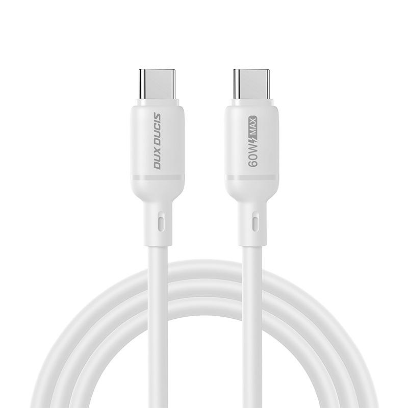 Silicone Dual Type-C PD60W Flash Charge Cable for iPad & Apple Laptop, 27W Fast Charging
Silicone Dual Type-C PD60W Flash Charge Cable for iPad & Apple Laptop, 27W Fast Charging