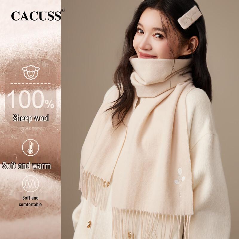 CACUSS Женский шарф из 100% чистой шерсти для осени/зимы 180x30cm
CACUSS Женский шарф из 100% чистой шерсти для осени/зимы 180x30cm