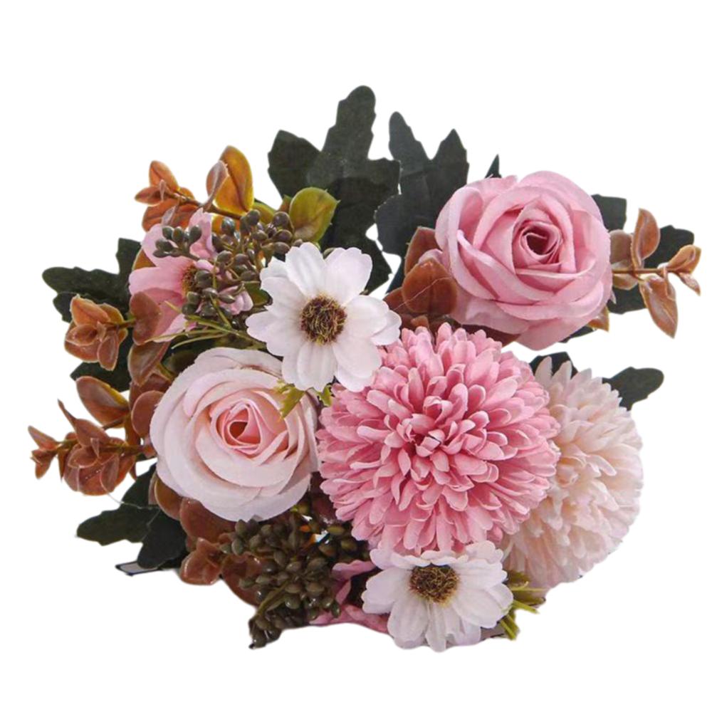 Beautiful Silk Hydrangea Silk Roses Bridal Bouquets Table Vase Artificial Flowers DIY Art Rose Floral Arrangements Home рожевий
Beautiful Silk Hydrangea Silk Roses Bridal Bouquets Table Vase Artificial Flowers DIY Art Rose Floral Arrangements Home рожевий