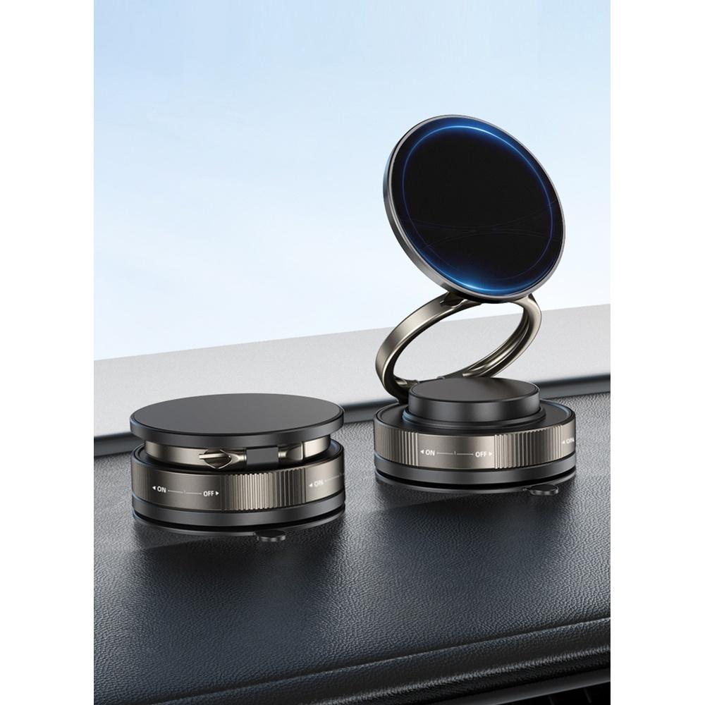 Vacuum Magnetic Car Phone Mount - 360° Rotating Foldable Dashboard Suction Cup Holder with N54 Strong Magnet Universal Compatibility for Smartphones
Vacuum Magnetic Car Phone Mount - 360° Rotating Foldable Dashboard Suction Cup Holder with N54 Strong Magnet Universal Compatibility for Smartphones