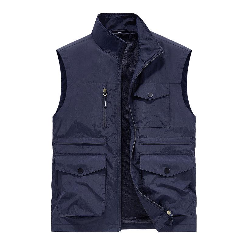 2024 Men s Multi-Pocket Outdoor Workwear Vest - Military Style & Solid Color 2XL темно-синього кольору
2024 Men s Multi-Pocket Outdoor Workwear Vest - Military Style & Solid Color 2XL темно-синього кольору