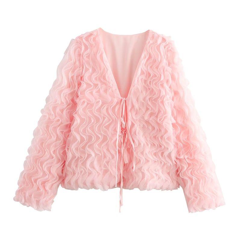 Kaslead Новое поступление Женская одежда Модный стиль Модный Минималистичный Трехмерный Цветочный Жакет на шнуровке Pink S
Kaslead Новое поступление Женская одежда Модный стиль Модный Минималистичный Трехмерный Цветочный Жакет на шнуровке Pink S