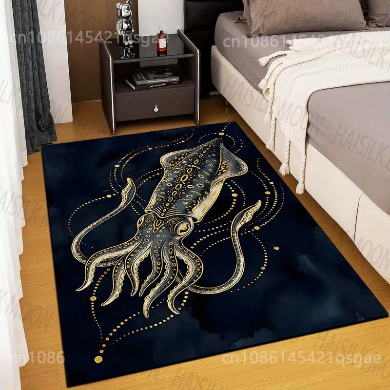 1PC Squid illustration with gold patterns Carpet for Living Room Bedroom Sofa Home Decor Rug Non-slip Floor Mat Luxury Gift 40cm x 60cm
1PC Squid illustration with gold patterns Carpet for Living Room Bedroom Sofa Home Decor Rug Non-slip Floor Mat Luxury Gift 40cm x 60cm