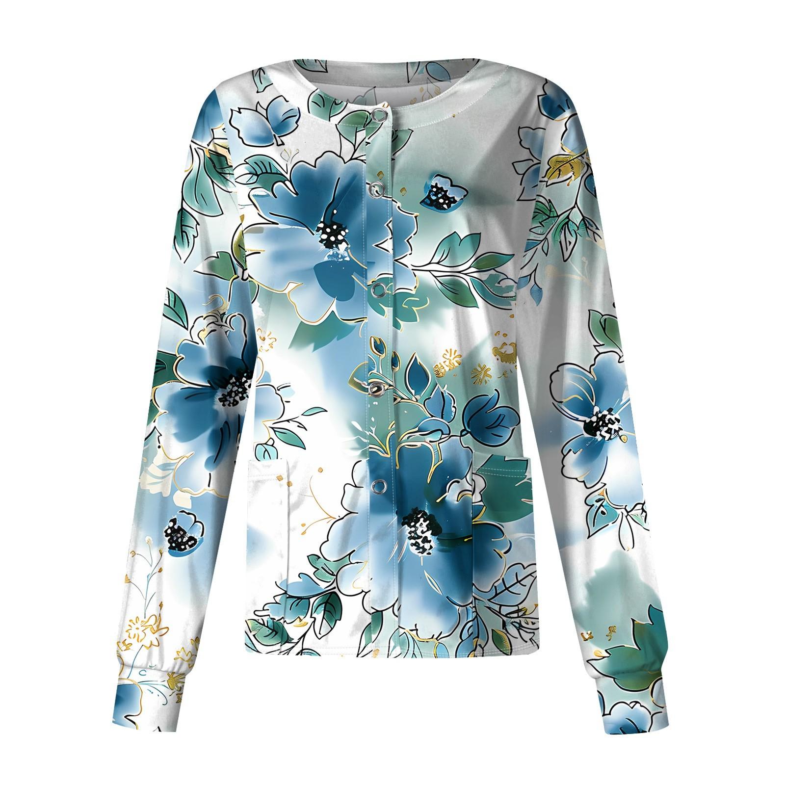 Женский повседневный однобортный однобортный защитная одежда с длинными рукавами и цветочным принтом, кардиган, топ XL небесно-голубой
Женский повседневный однобортный однобортный защитная одежда с длинными рукавами и цветочным принтом, кардиган, топ XL небесно-голубой