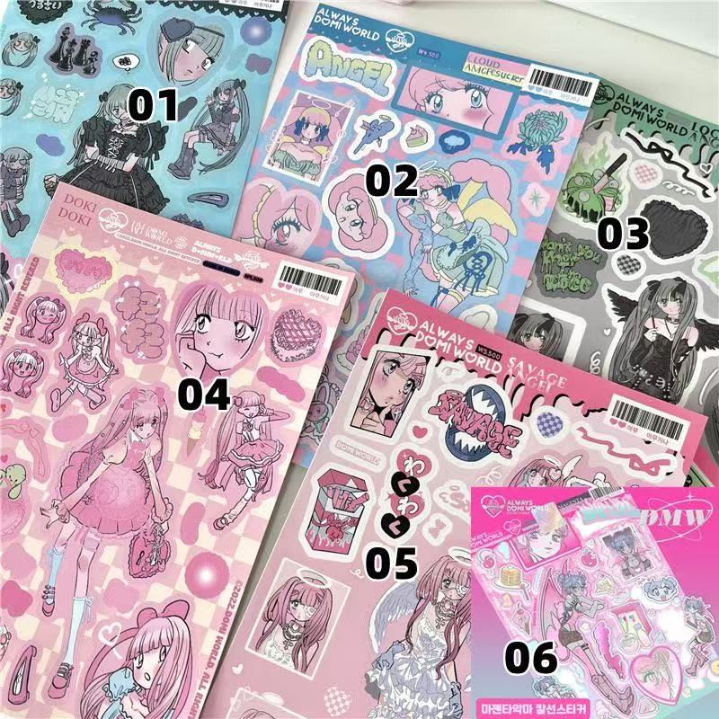 6PC Mix Korean Domi Same Character Ins Style Handbook Sticker Mobile Phone Back Shell Diy Guka Handbook Material Sticker Gift
6PC Mix Korean Domi Same Character Ins Style Handbook Sticker Mobile Phone Back Shell Diy Guka Handbook Material Sticker Gift
