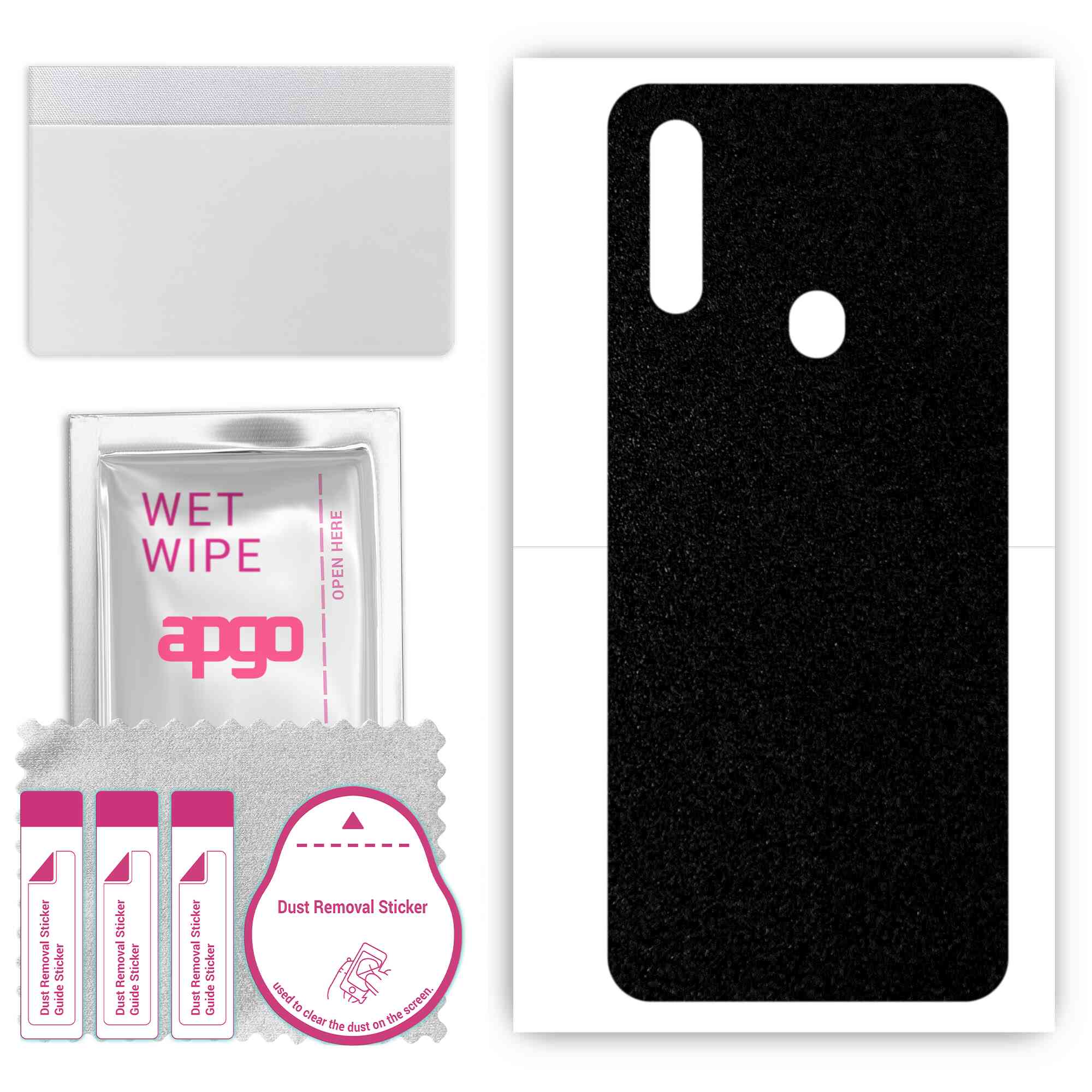 apgo Protective Skin Sticker for the back compatible with Oppo A8, Wrap Film, Foil, Vinyl - Pattern Matte Black
apgo Protective Skin Sticker for the back compatible with Oppo A8, Wrap Film, Foil, Vinyl - Pattern Matte Black