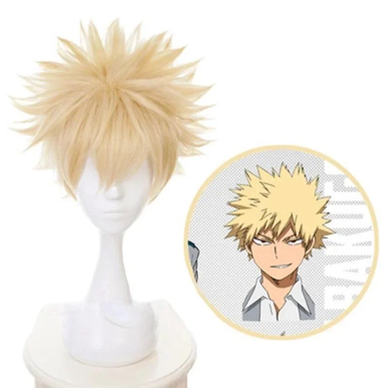 My Hero Academia Baku No Hero Bakugou Katsuki Bakugo Synthetic Wig Short Linen Blonde Heat Resistant Cosplay Costume Anime Wig
My Hero Academia Baku No Hero Bakugou Katsuki Bakugo Synthetic Wig Short Linen Blonde Heat Resistant Cosplay Costume Anime Wig