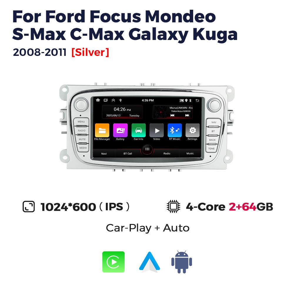 Android Auto 2Din Stereo for Ford Focus 2 S-Max Mondeo 9 Galaxy C-Max Mk2 Mk3 Carplay Car Radio GPS Multimedia Video Player Wifi
Android Auto 2Din Stereo for Ford Focus 2 S-Max Mondeo 9 Galaxy C-Max Mk2 Mk3 Carplay Car Radio GPS Multimedia Video Player Wifi