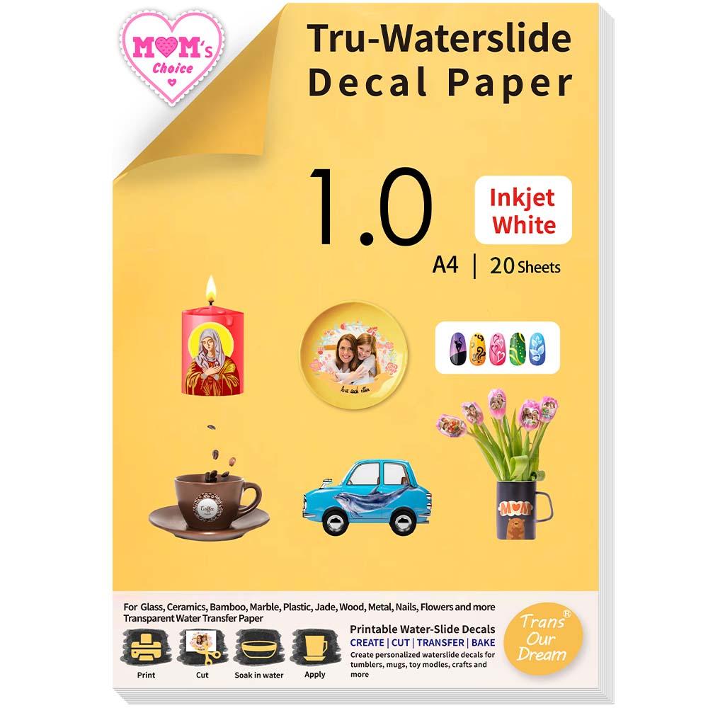 TransOurDream Tru-Waterslide Decal Paper Inkjet White 20 листов A4 для струйных принтеров, белая переводная бумага
TransOurDream Tru-Waterslide Decal Paper Inkjet White 20 листов A4 для струйных принтеров, белая переводная бумага