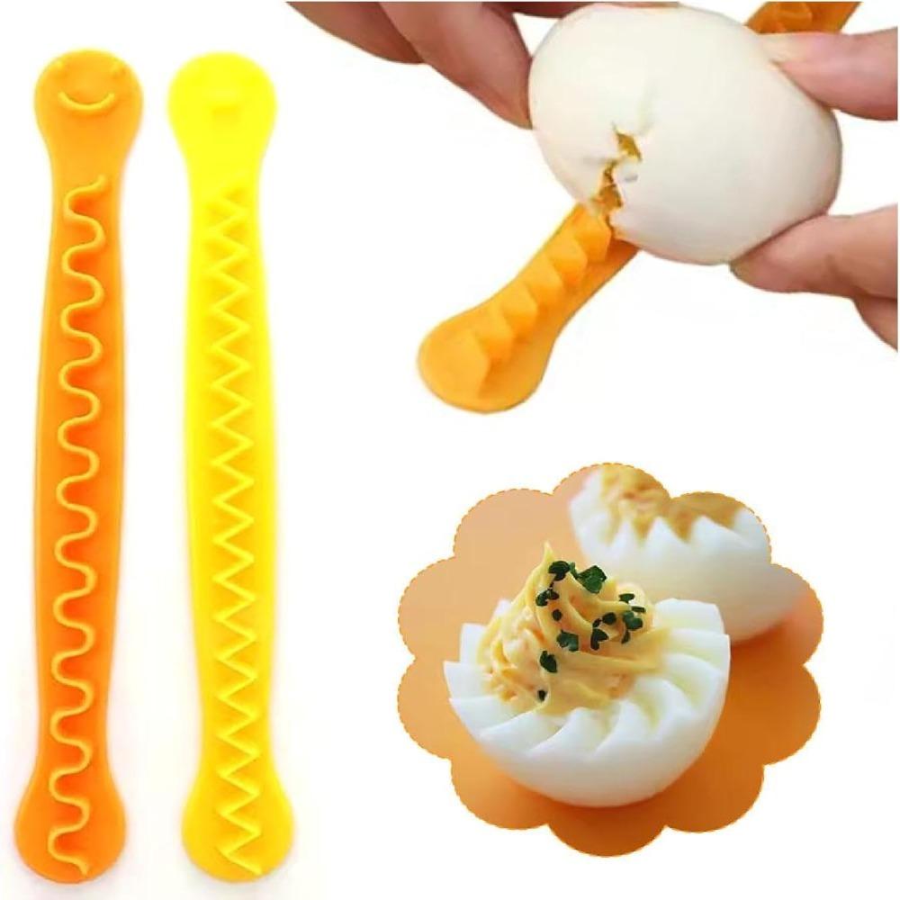 2Pcs/Set Easy Grip Fancy Cut Eggs Cutters Deviled Egg Cutter In Half for Hard Boiled Eggs
2Pcs/Set Easy Grip Fancy Cut Eggs Cutters Deviled Egg Cutter In Half for Hard Boiled Eggs