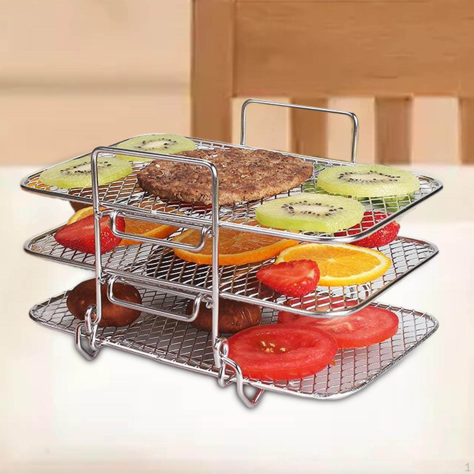 Подставка для фритюрницы, гриль, многофункциональное мясо, легкая очистка, сушка, штабелёр, лотки, дегидратор, жареное мясо
Подставка для фритюрницы, гриль, многофункциональное мясо, легкая очистка, сушка, штабелёр, лотки, дегидратор, жареное мясо