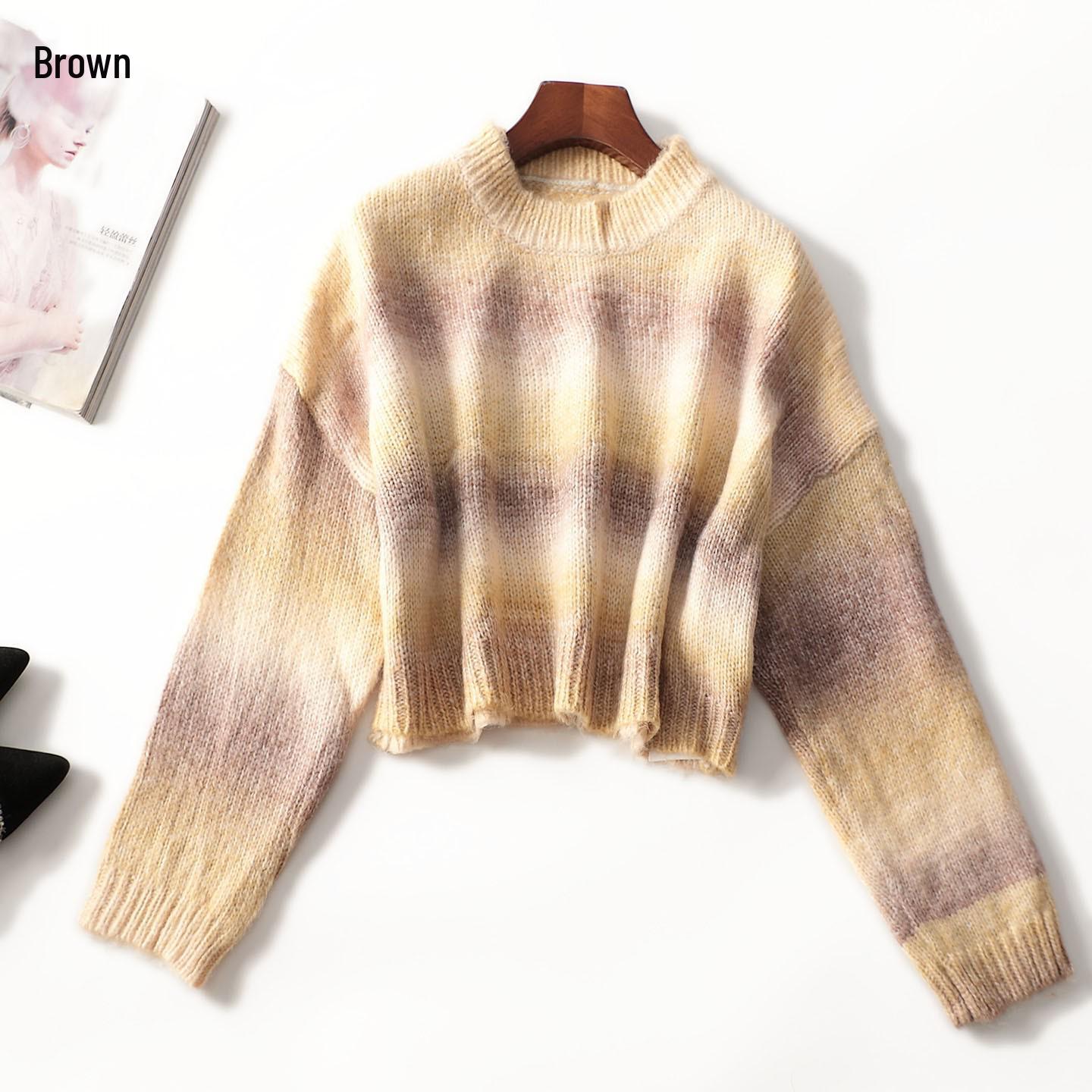 246988 Autumn Nine-Sleeve Short Women s Sweater One Size
246988 Autumn Nine-Sleeve Short Women s Sweater One Size