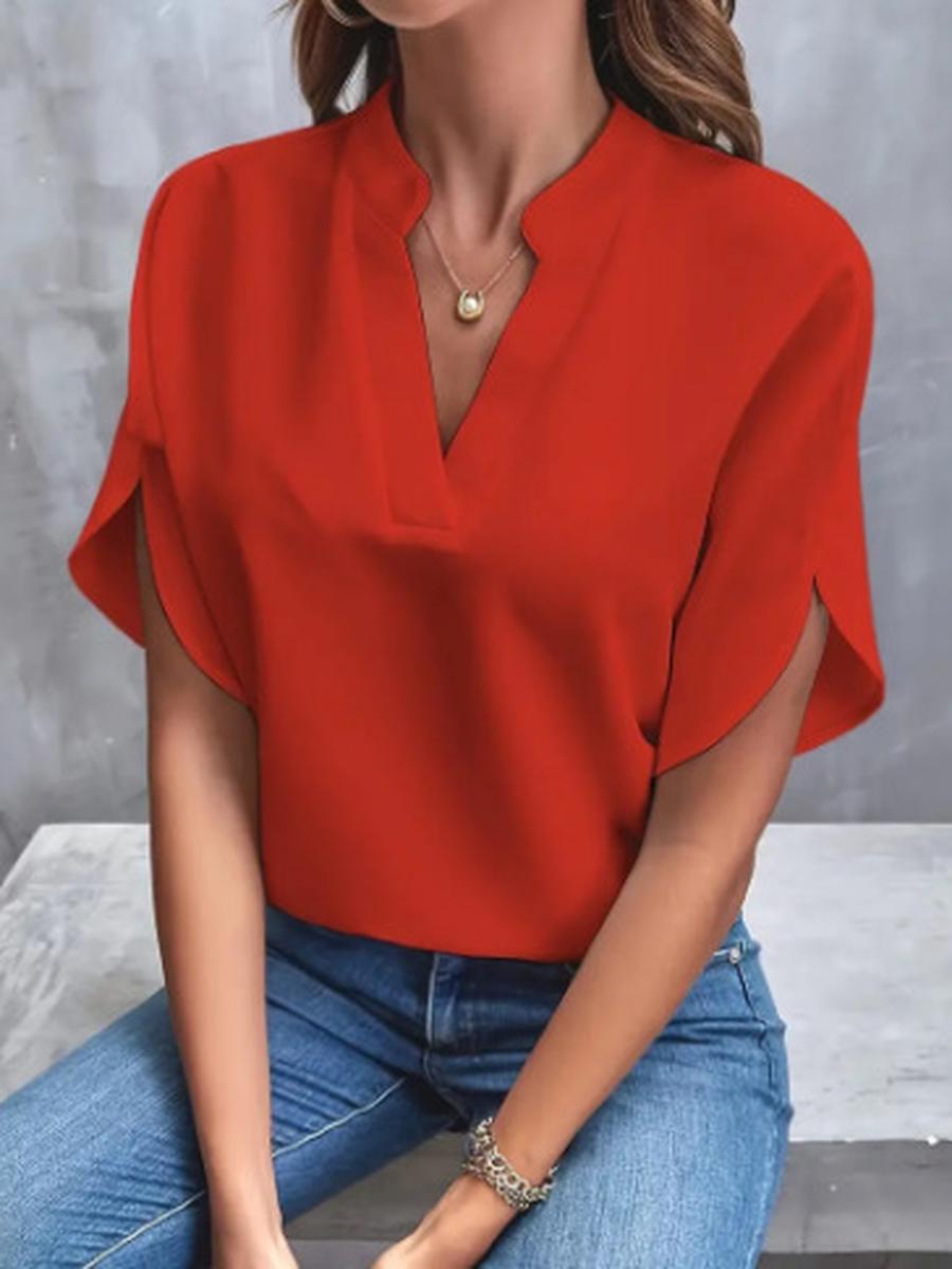 Women s Summer Casual Solid V-Neck Loose Shirt Top XXL темно-червоний колір
Women s Summer Casual Solid V-Neck Loose Shirt Top XXL темно-червоний колір
