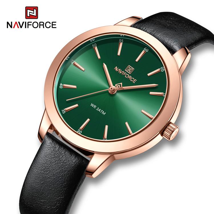 NAVIFORCE NF5024 Женские кожаные часы Простые роскошные кварцевые водонепроницаемые наручные часы для женщин в подарок
NAVIFORCE NF5024 Женские кожаные часы Простые роскошные кварцевые водонепроницаемые наручные часы для женщин в подарок