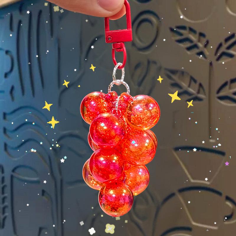 Acrylic Grape Cluster Keychain & Pendant - Crystal Grapes for Backpack or Phone
Acrylic Grape Cluster Keychain & Pendant - Crystal Grapes for Backpack or Phone