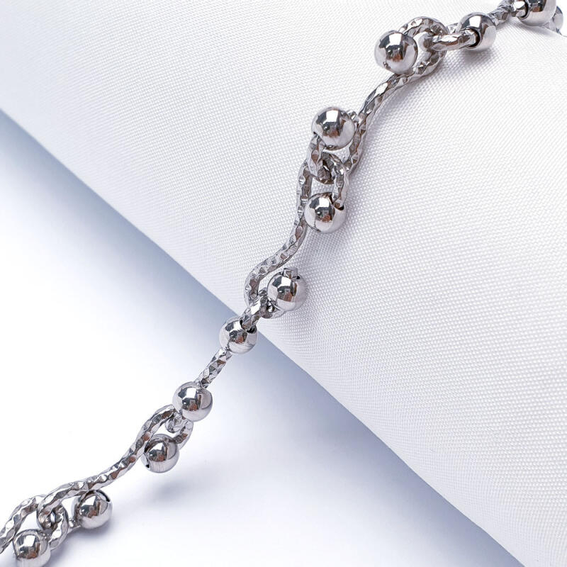 Surgical Steel Wave Ball Twist Chain Accessory 1M
Surgical Steel Wave Ball Twist Chain Accessory 1M