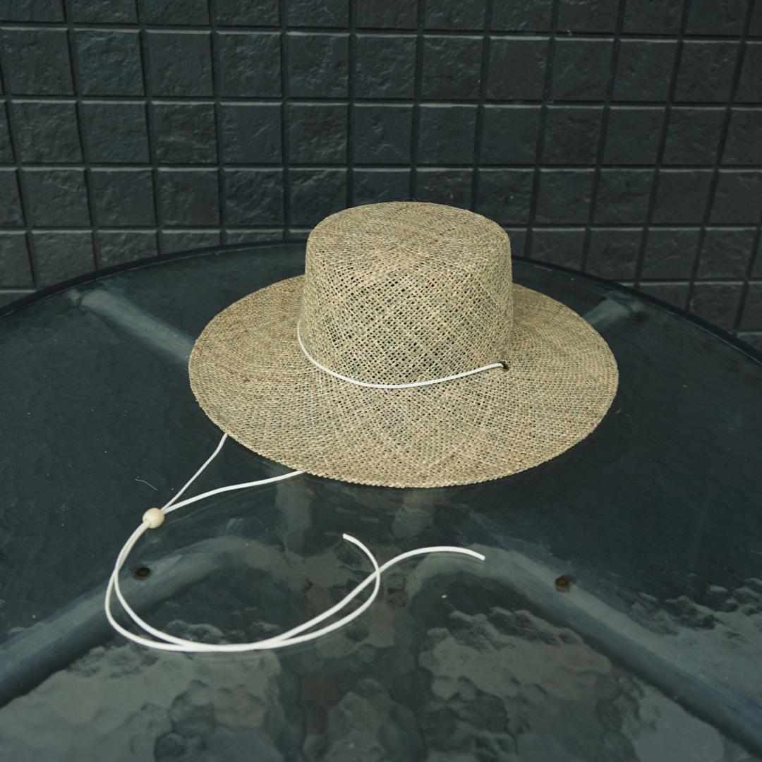 French Retro Salty Grass Seaweed Big Brim Lace-Up Flat Top Top Top Hat Woven Straw Hat Women S Summer Sunshade Sun Protection Holiday Beach M(56-58cm)
French Retro Salty Grass Seaweed Big Brim Lace-Up Flat Top Top Top Hat Woven Straw Hat Women S Summer Sunshade Sun Protection Holiday Beach M(56-58cm)