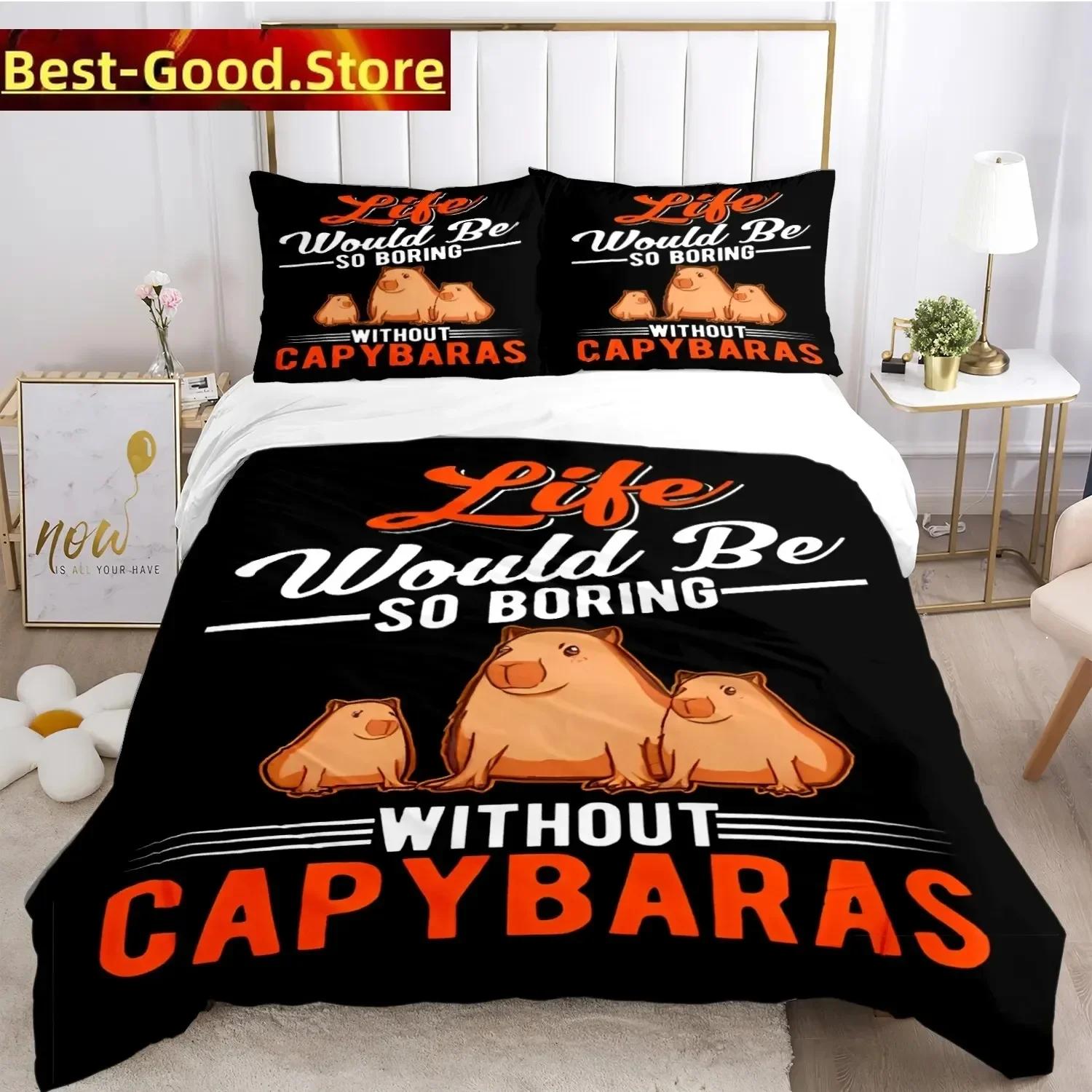 Funy Capybara Anime Soft Duvet Cover Kawai Animals Beding Set Soft Comfortable Quilt Cover Ful Sized Dimensions Lovely Boy Tens Bedrom Decoration 120*200cm Single
Funy Capybara Anime Soft Duvet Cover Kawai Animals Beding Set Soft Comfortable Quilt Cover Ful Sized Dimensions Lovely Boy Tens Bedrom Decoration 120*200cm Single