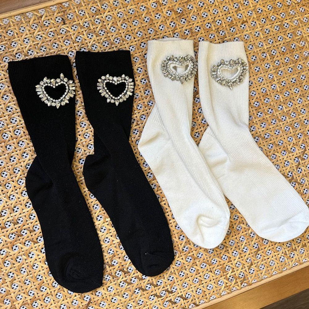 Cotton Y2K Tube Socks JK Mid-calf Socks Women Fashion Rhinestone Heart Socks Female сірий
Cotton Y2K Tube Socks JK Mid-calf Socks Women Fashion Rhinestone Heart Socks Female сірий