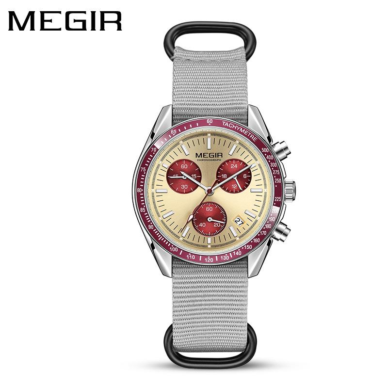 MEGIR Men s Waterproof Luminous Nylon Strap Sports Chronograph Quartz Watch One Size
MEGIR Men s Waterproof Luminous Nylon Strap Sports Chronograph Quartz Watch One Size