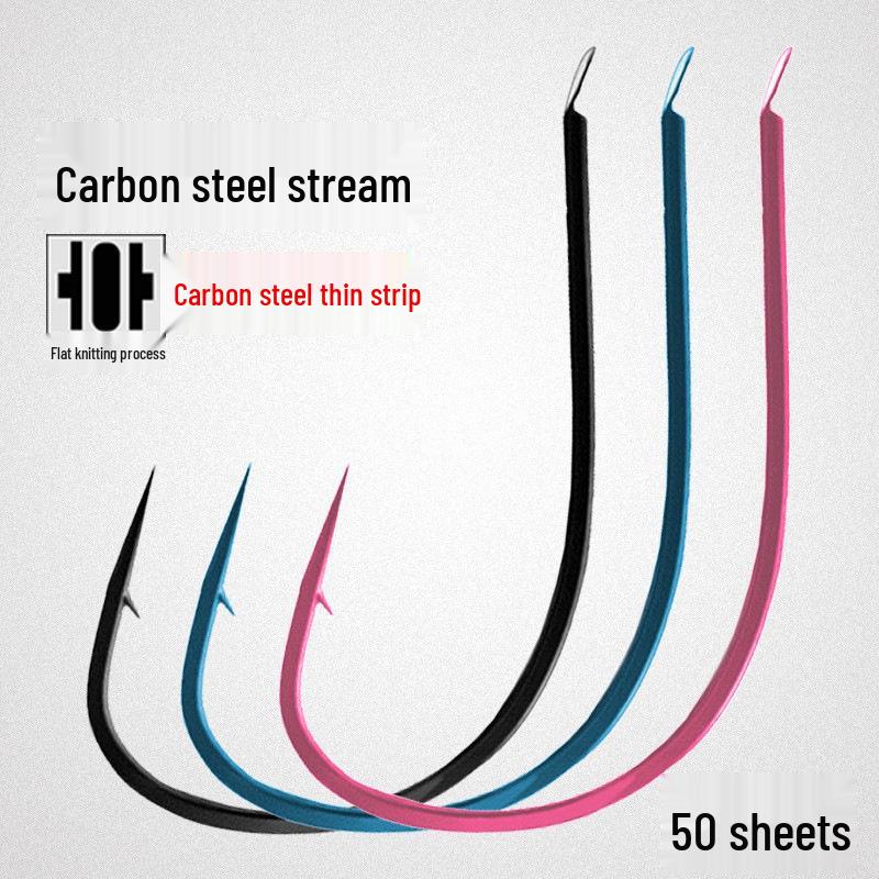 Крючки рыболовные из синей углеродистой стали с бородкой Blue Stream - Плоские из тонкой проволоки Size 3
Крючки рыболовные из синей углеродистой стали с бородкой Blue Stream - Плоские из тонкой проволоки Size 3