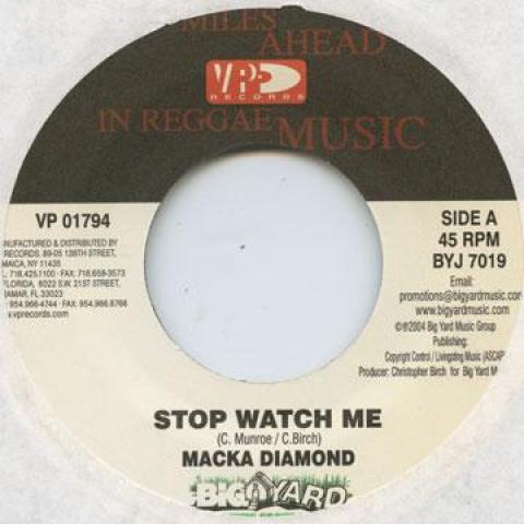 7inch Record MACKA DIAMOND / DANNY ENGLISH - Stop Watch Me / All About Us VP01794 VP US 2004 US Reggae, Ska & Dub
7inch Record MACKA DIAMOND / DANNY ENGLISH - Stop Watch Me / All About Us VP01794 VP US 2004 US Reggae, Ska & Dub