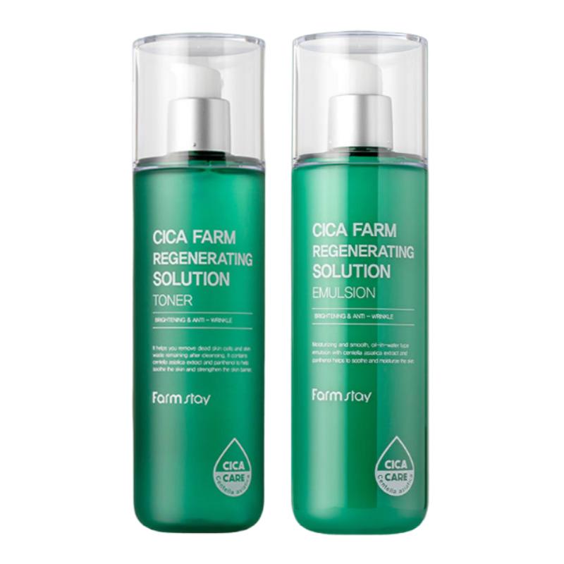 Farmstay Cica Calming Toner 200ml + Emulsion 200ml Set
Farmstay Cica Calming Toner 200ml + Emulsion 200ml Set