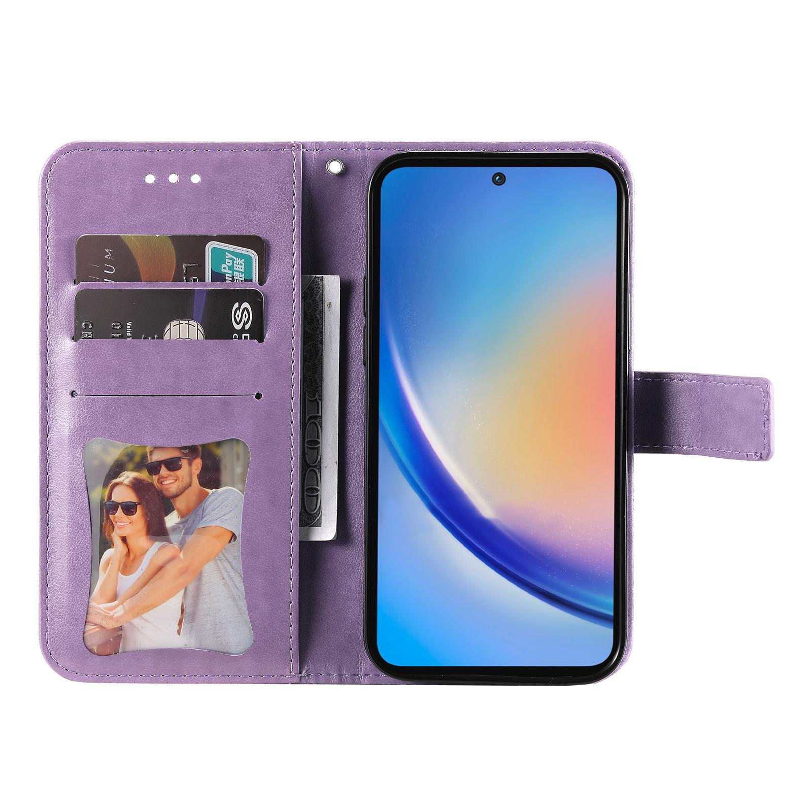For Samsung Galaxy A35 5G Case Floral Pattern PU Leather Wallet Stand Phone Cover Purple
For Samsung Galaxy A35 5G Case Floral Pattern PU Leather Wallet Stand Phone Cover Purple