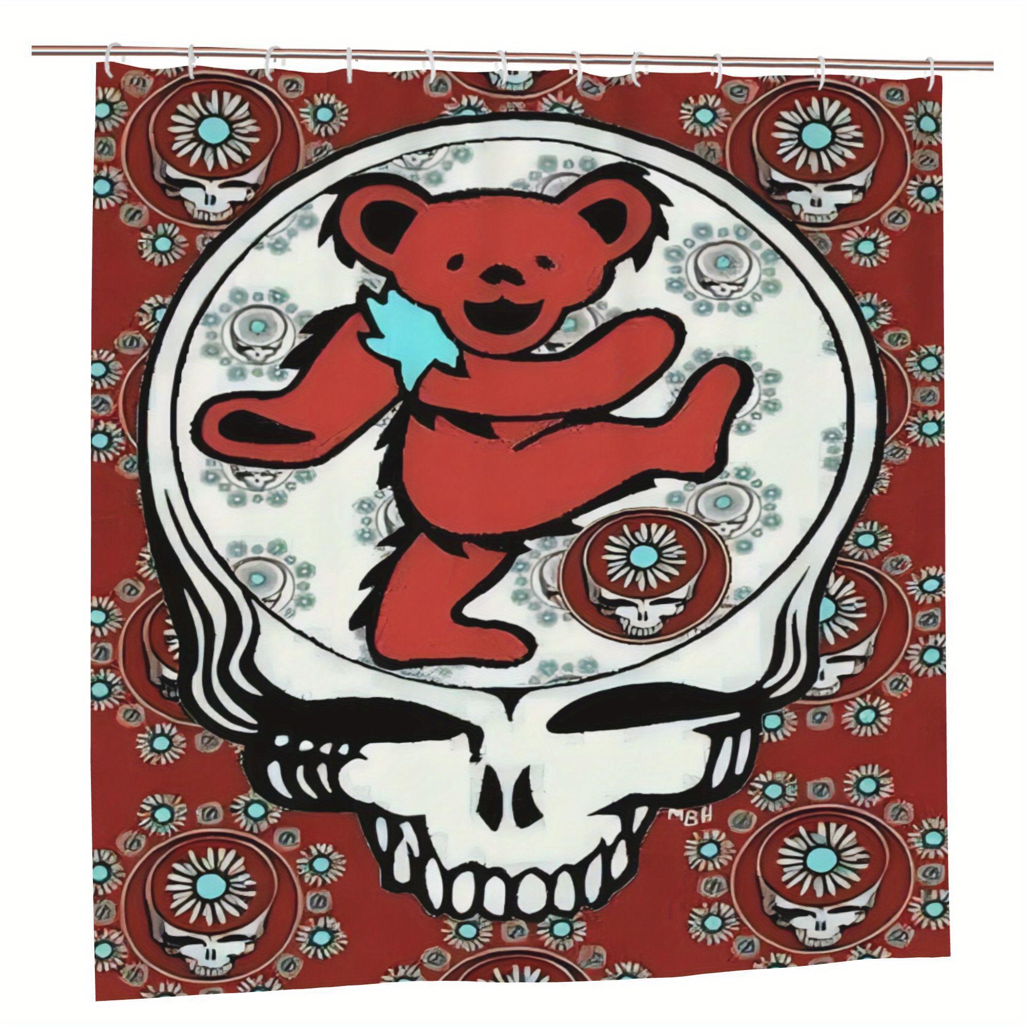 Psychedelic Bear &Skull Print Waterproof Shower Curtain For Bathroom,Vibrant Red &White Design High-End Toilet Partition Curtain W60H190(CM)-1 Pcs
Psychedelic Bear &Skull Print Waterproof Shower Curtain For Bathroom,Vibrant Red &White Design High-End Toilet Partition Curtain W60H190(CM)-1 Pcs