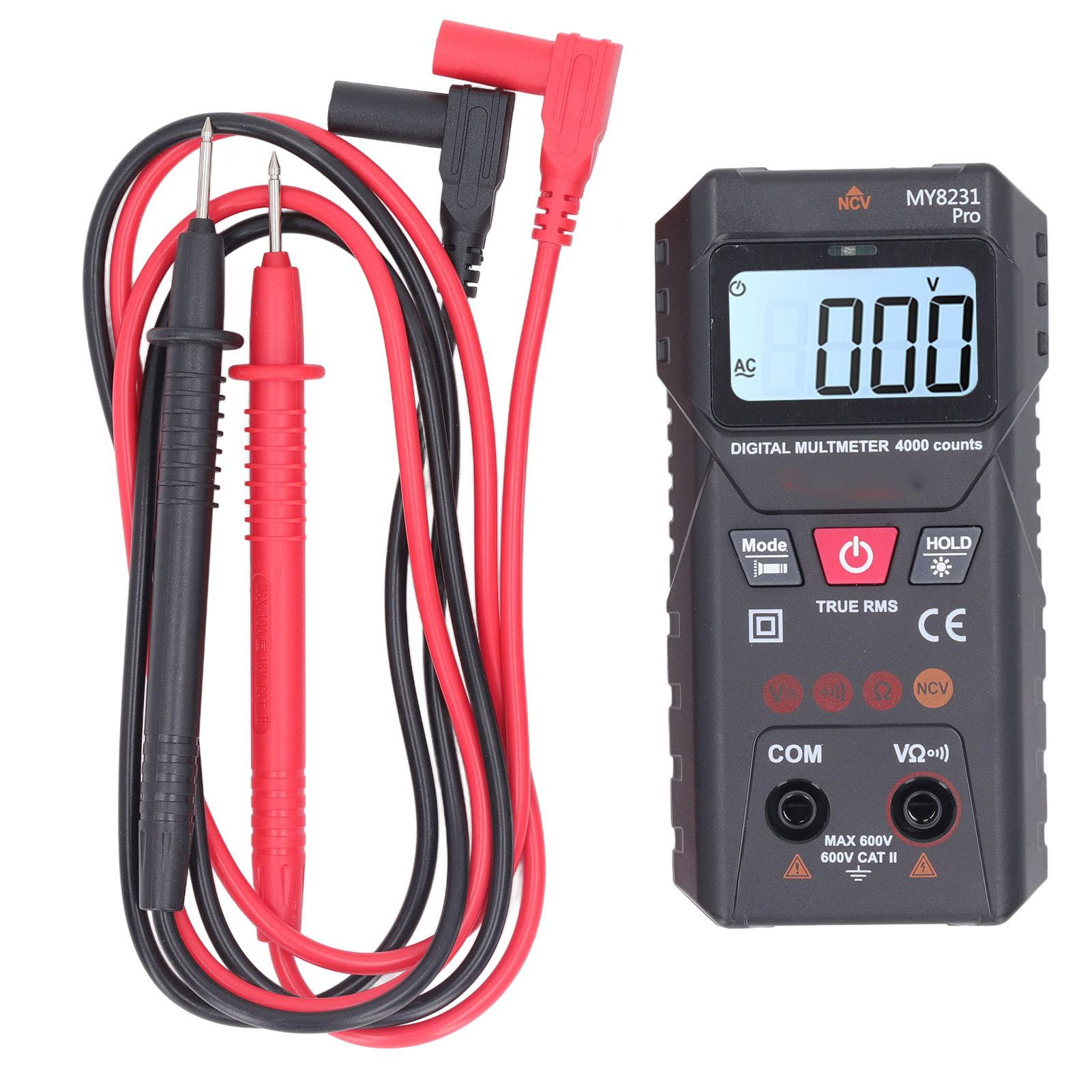 Smart Digital Multimeter 4000 Counts Automatic Identification Anti Burning Ohm Volt Test Meter
Smart Digital Multimeter 4000 Counts Automatic Identification Anti Burning Ohm Volt Test Meter
