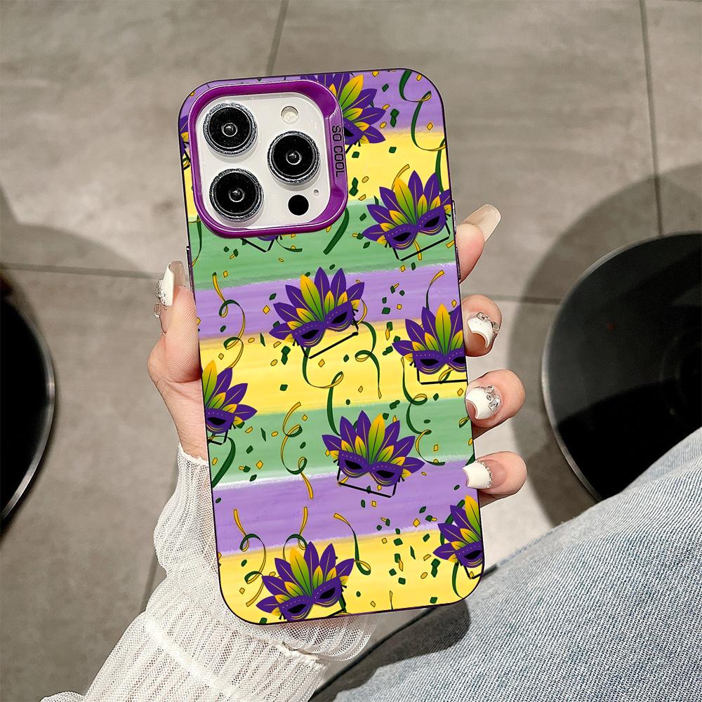 Mardi Gras Carnival Phone Case for iPhone 17 16 15 14 13 12 11 X XR XS Air Pro Max Plus Purple Colorful Silver Cover iPhone 16 Pro Max
Mardi Gras Carnival Phone Case for iPhone 17 16 15 14 13 12 11 X XR XS Air Pro Max Plus Purple Colorful Silver Cover iPhone 16 Pro Max