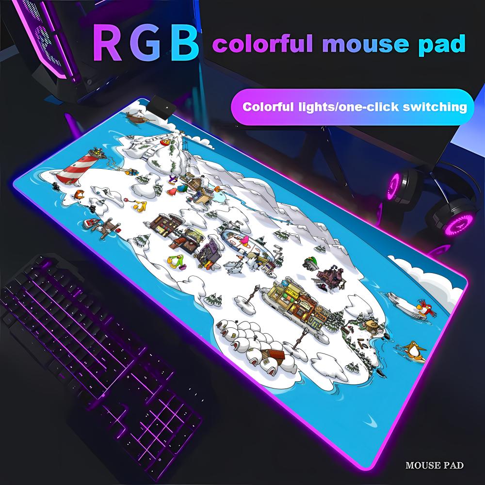 Club Penguin M Mouse Pad RGB Gaming Mouse Pad HD Gamer Large LED Light XXL MousePads PC Computer Pad Non-slip RGB600x300x3mm
Club Penguin M Mouse Pad RGB Gaming Mouse Pad HD Gamer Large LED Light XXL MousePads PC Computer Pad Non-slip RGB600x300x3mm