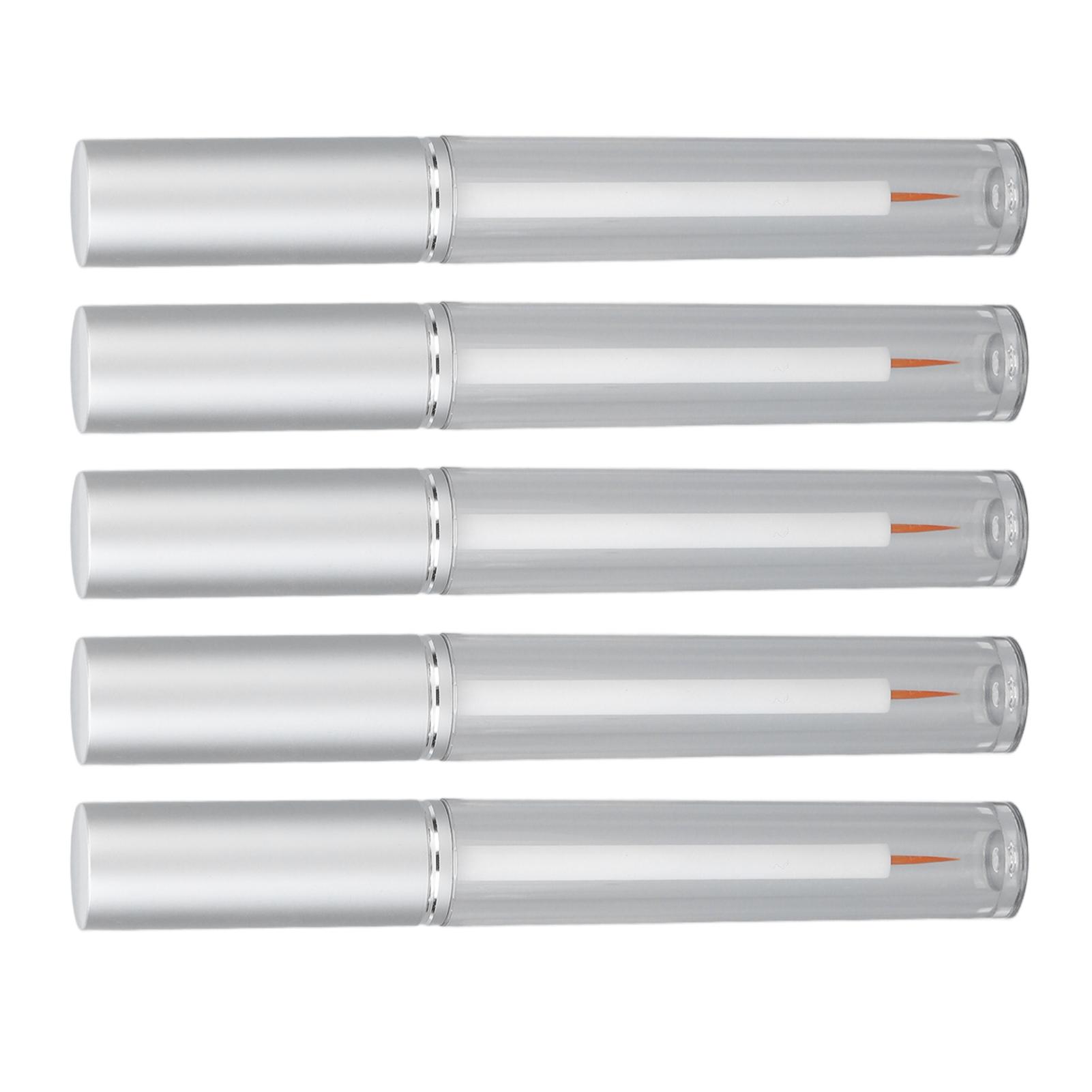5Pcs 3ml Empty Mascara Tube Transparent Aluminum Cover Empty Container Bottles with Rubber Stopper for Traveling Camping
5Pcs 3ml Empty Mascara Tube Transparent Aluminum Cover Empty Container Bottles with Rubber Stopper for Traveling Camping